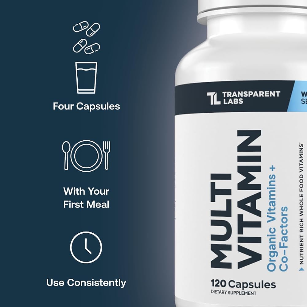 Transparent Labs Daily Multivitamin for Women and Men - 120 Capsules - image 6