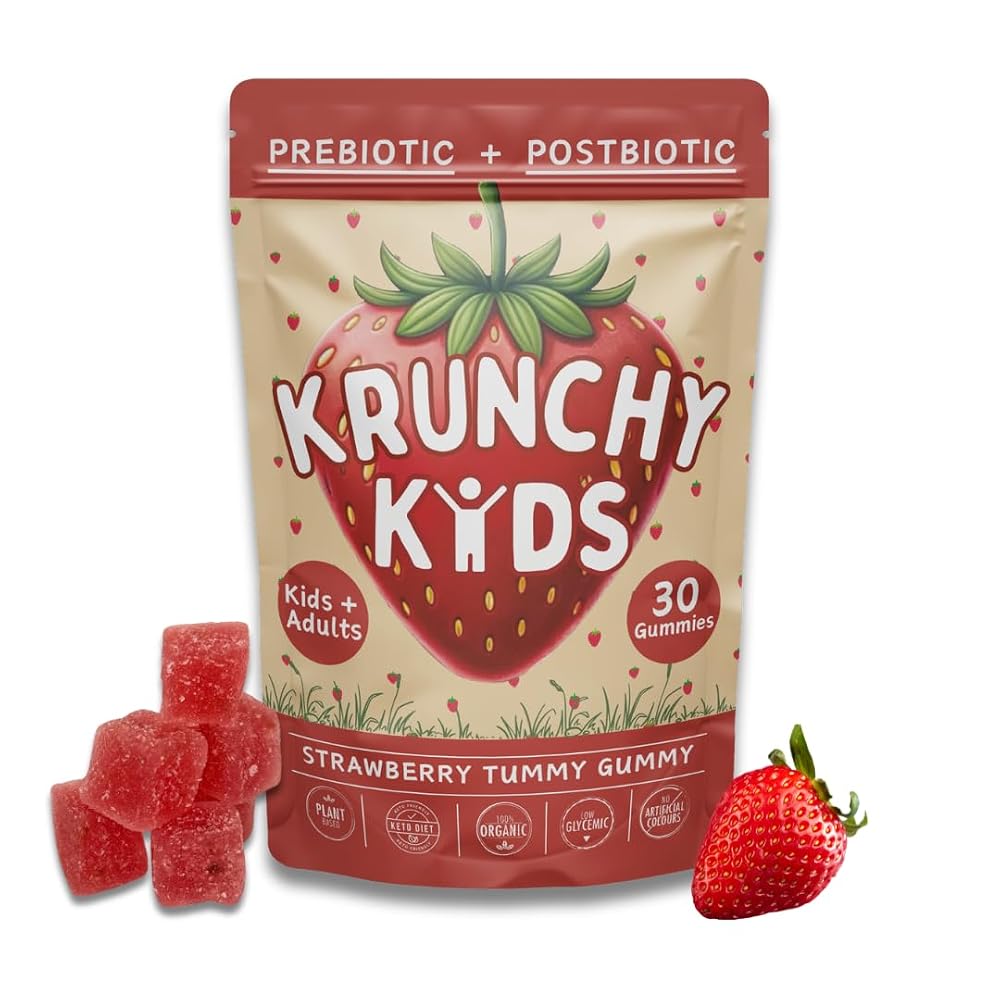 Krunchy Kids Gut Health Gummies Prebiotic & Postbiotic - 30 Count