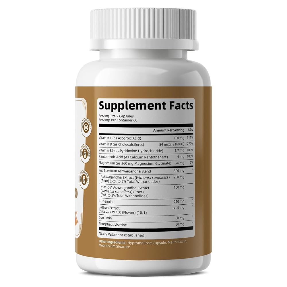 Lukaree 10-in-1 Cortisol Reducer Supplements for Women and Men