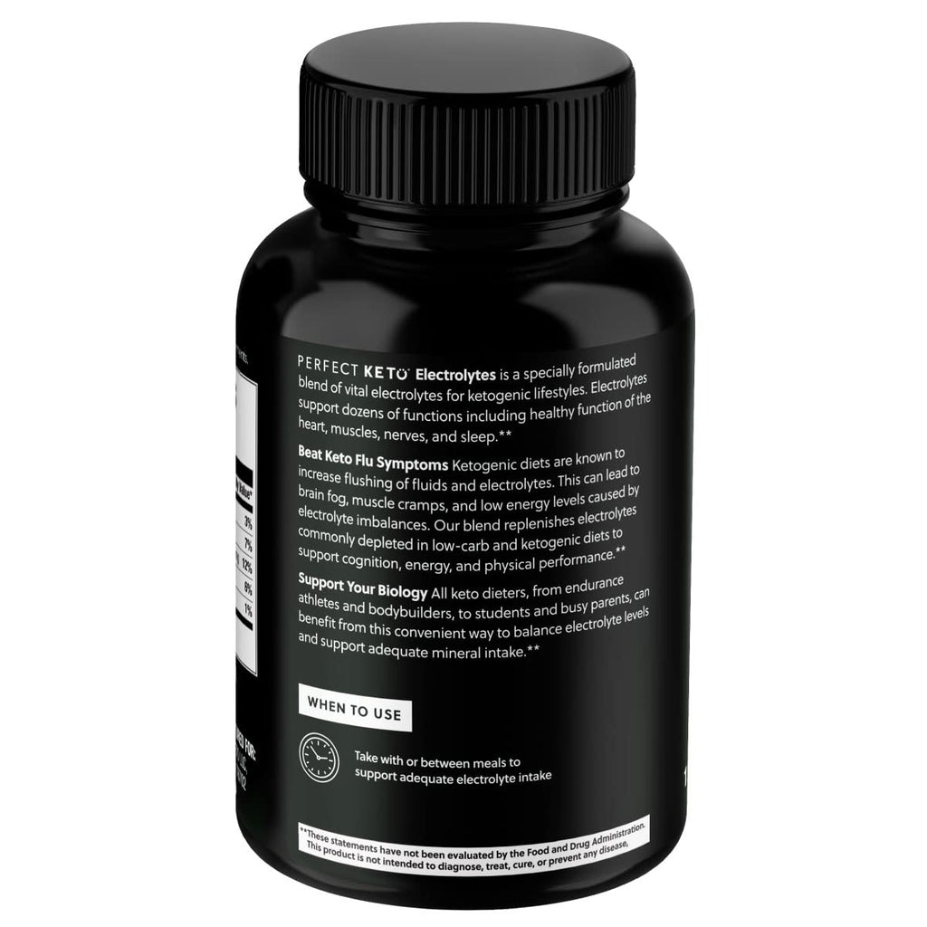 Perfect Keto Electrolytes Hydration Supplement - 120 Capsules - image 7