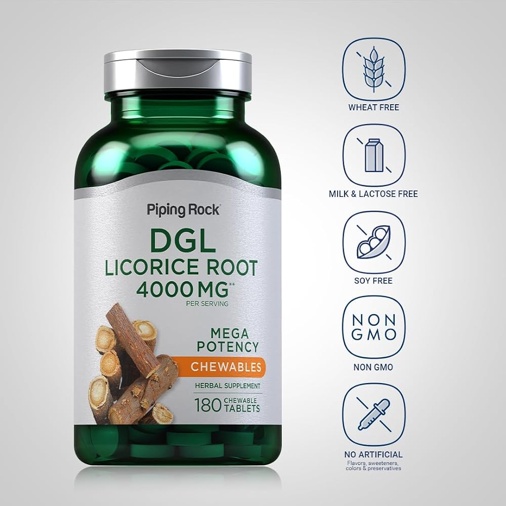 Piping Rock DGL Licorice Chewable Tablets - 180 Count - image 3