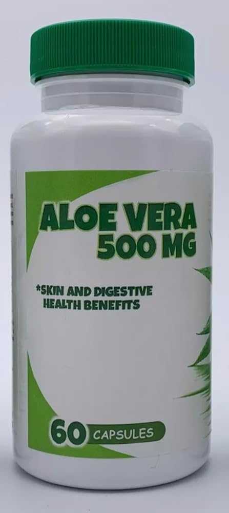 Generic Aloe Vera 500mg Extract Capsules Digestive Support - 60 Capsules - image 5