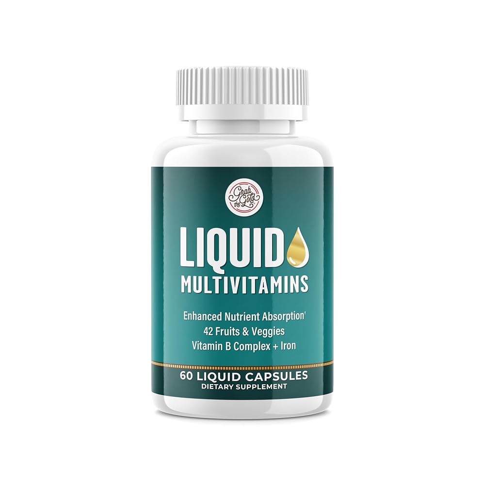 Grab The Gold Metabolism Support Liquid Multivitamin - 60 Capsules