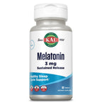 KAL Melatonin 3mg Sleep Aid Slow Release - 60 Tablets