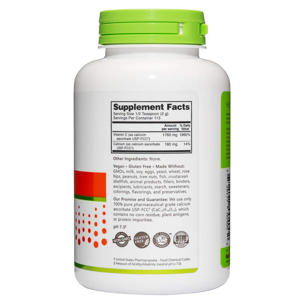 NutriBiotic Calcium Ascorbate Vitamin C Powder - 8 oz - image 3