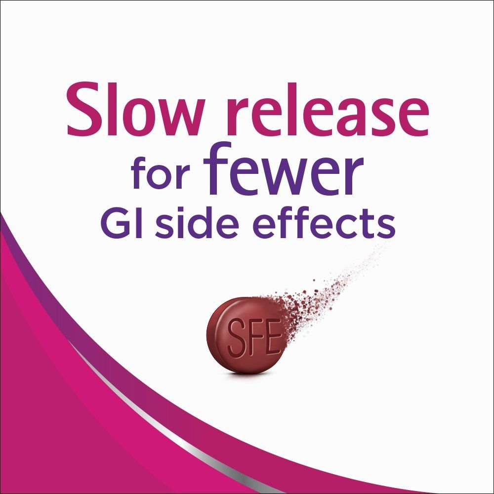 Slow Fe Iron Supplement Slow Release - 120 Tablets - image 4