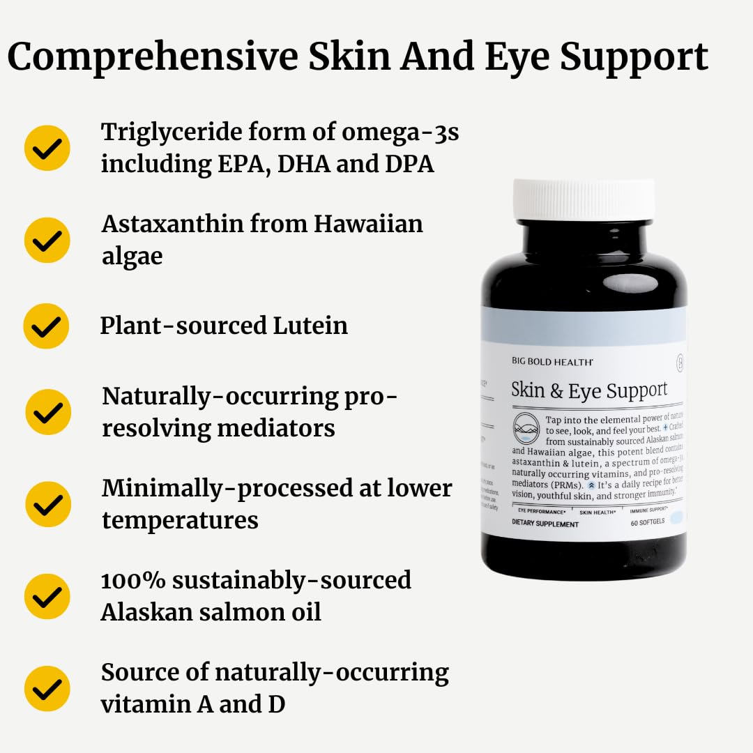 BIG BOLD HEALTH Omega-3 Complex Softgels Skin & Eye Support - 60 Softgels - image 4