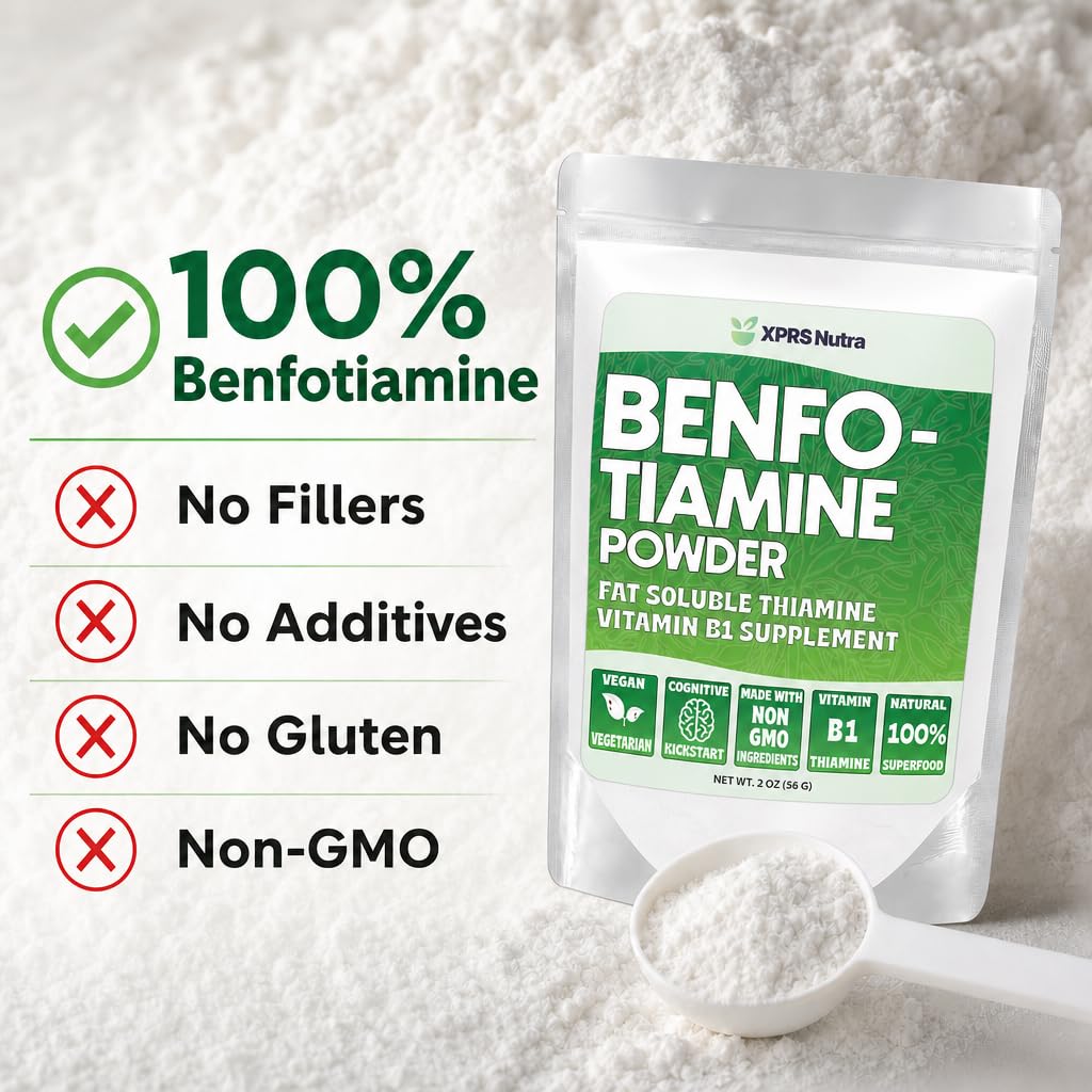 XPRS Nutra Benfotiamine Powder Vitamin B1 - 2 Ounce - image 4