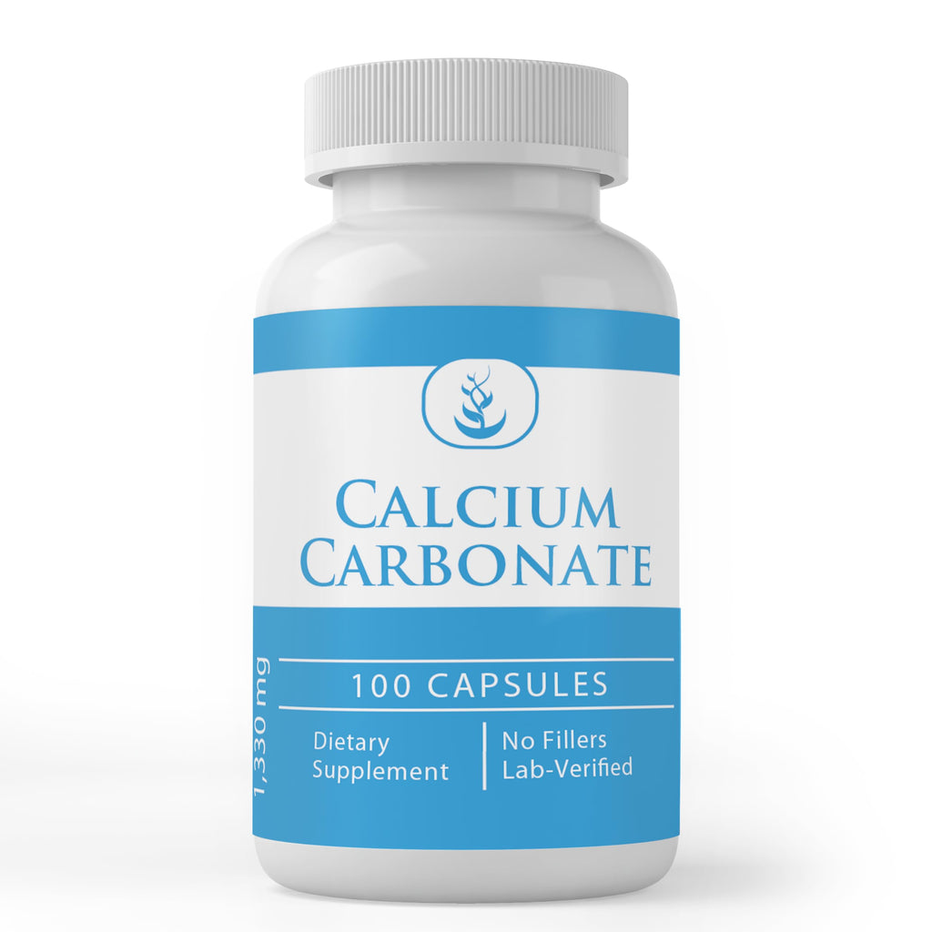 Pure Original Ingredients Calcium Carbonate - 100 Capsules