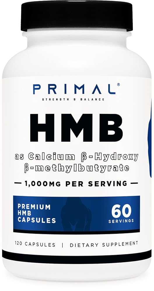 Primal HMB 1000mg Workout Support - 120 Capsules