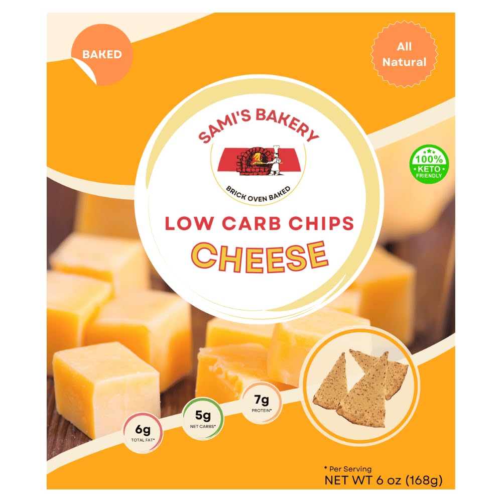 Sami's Bakery Low Carb Cheese Chips - Pack of 4