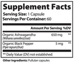 Minimo Nutrition Organic Ashwagandha 1300mg - 60 Capsules - image 9