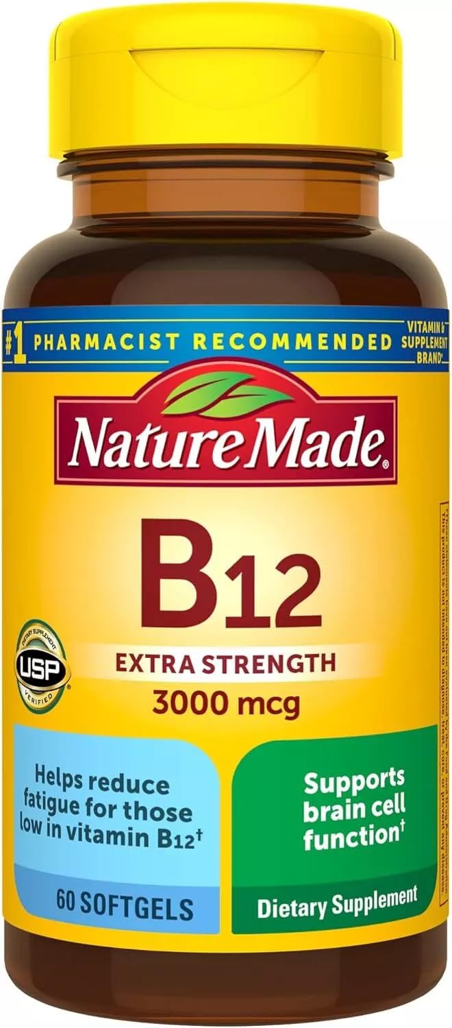Nature Made Vitamin B-12 3000 Mcg Softgels - 180 Count