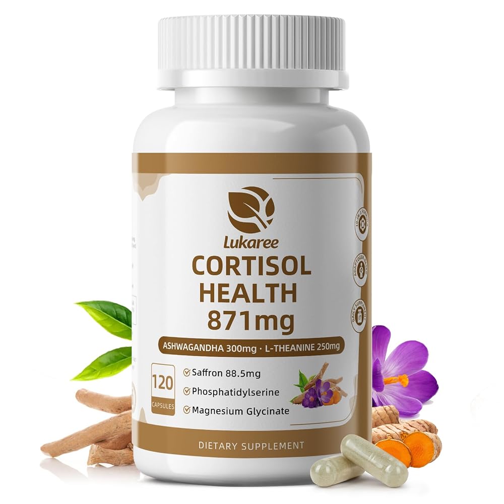 Lukaree 10-in-1 Cortisol Reducer Supplements for Women and Men