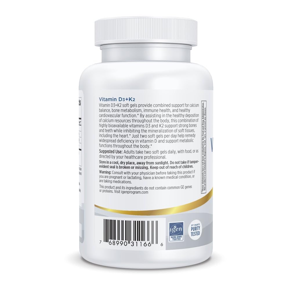 Nordic Naturals Pro Vitamin D3 + K2 Bone Support - 120 Softgels - image 6