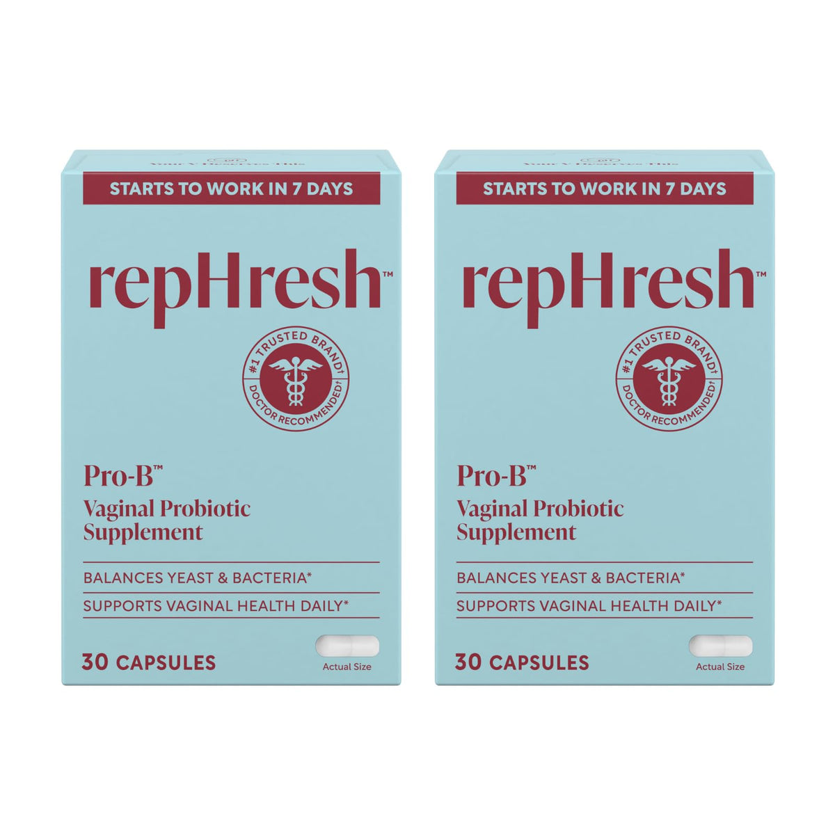 RepHresh Pro-B Vaginal Probiotic Supplement - 60 Capsules
