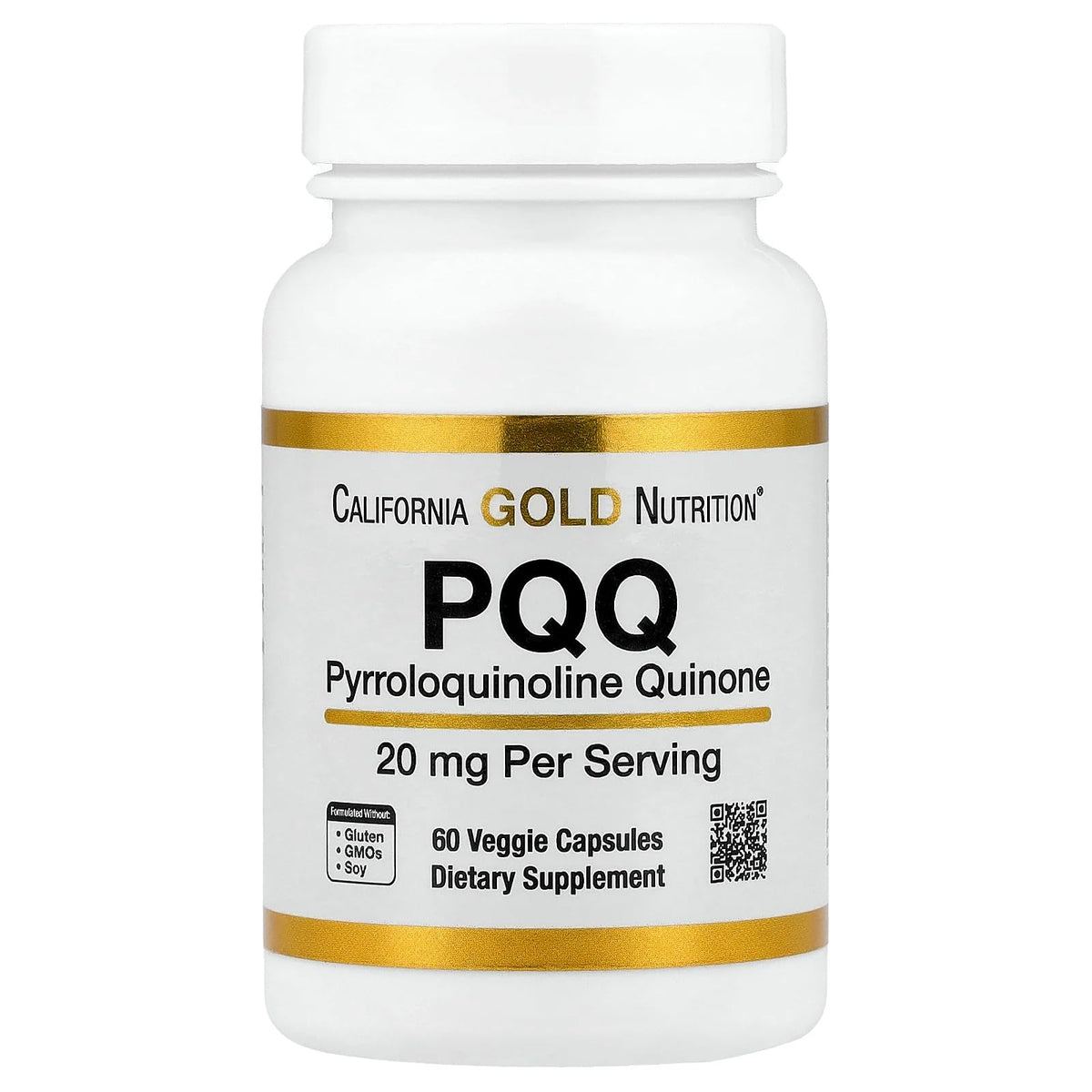 Lake Avenue Nutrition PQQ 20 mg - 60 Vegetarian Capsules