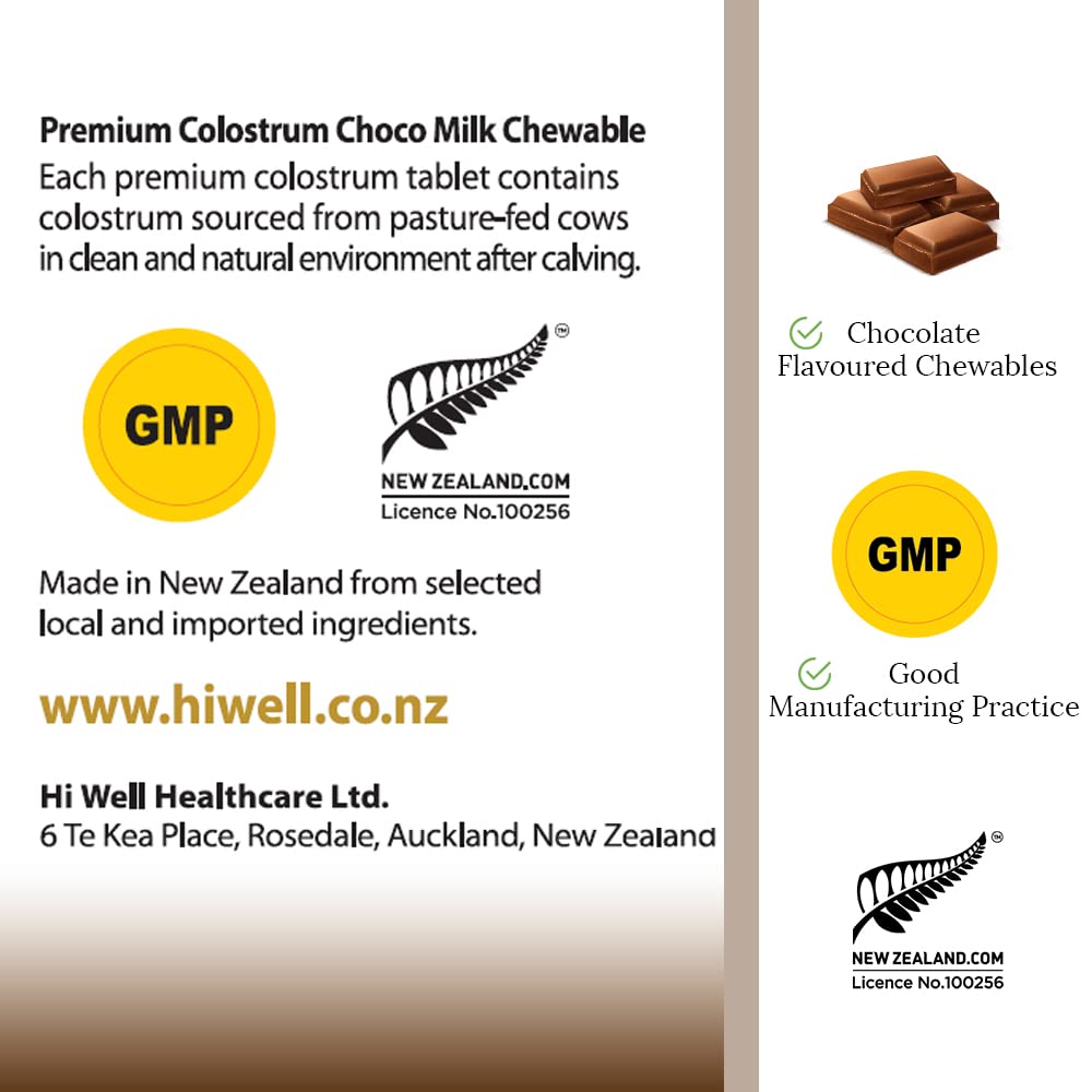HI WELL Premium Grass-Fed Colostrum Chewable Tablets - 450 Count - image 6