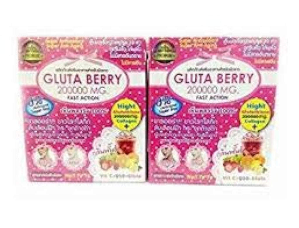 Gluta Berry 200000 mg Glutathione Drink - 10 Sachets