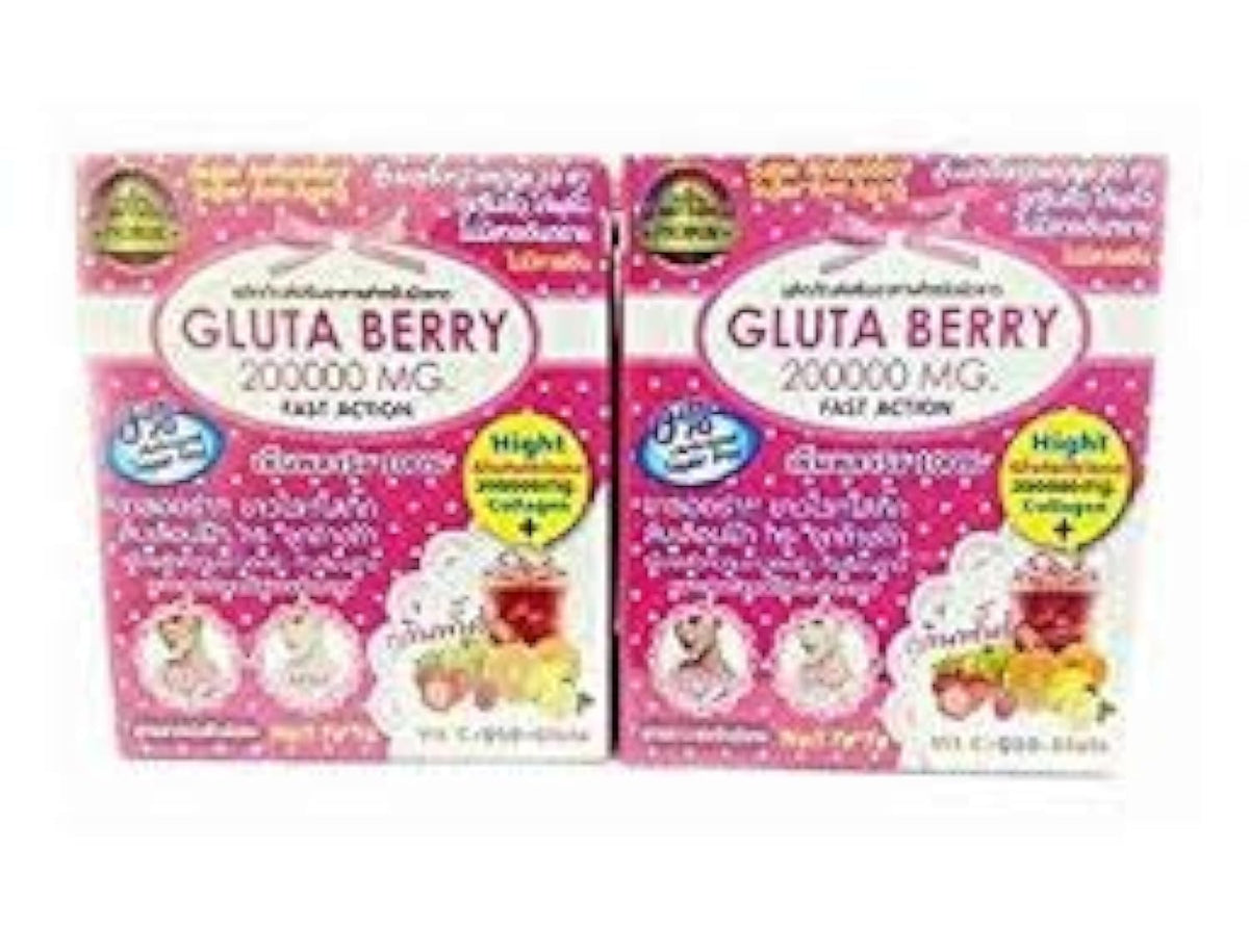 Gluta Berry 200000 mg Glutathione Drink - 10 Sachets
