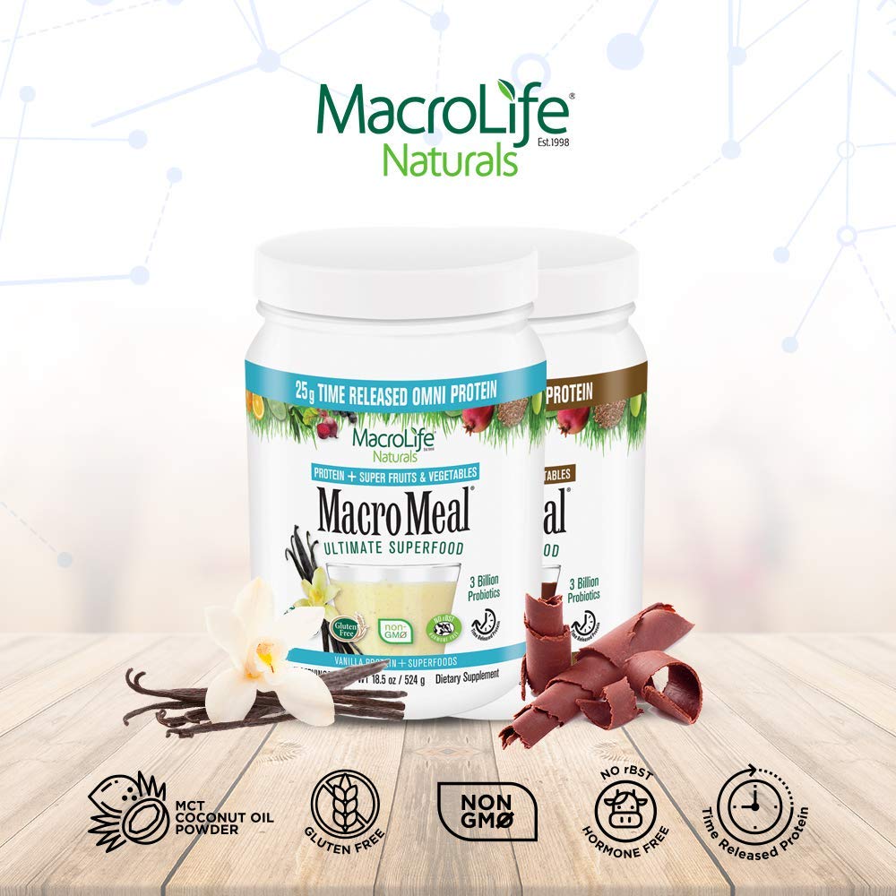MacroLife Naturals MacroMeal Omni Protein Chocolate - 15 Servings - image 5