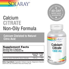 Solaray Calcium Citrate 1000 mg - 240 Vegetarian Capsules - image 2