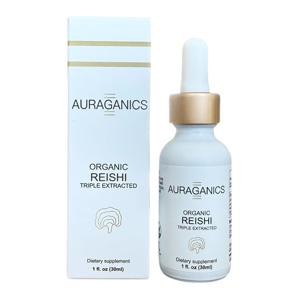 Auraganics Organic Reishi Mushroom Fruiting Body Tincture - 1 Fl Oz