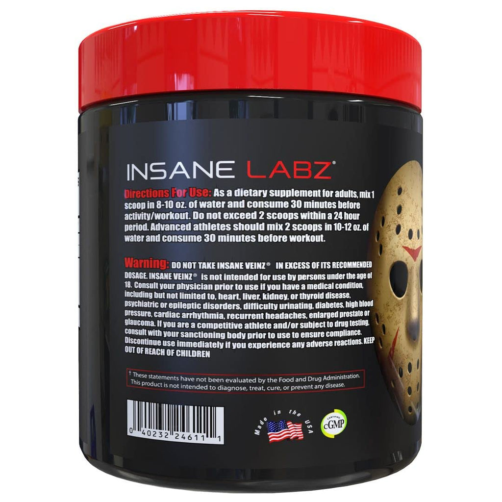 Insane Labz Insane Veinz Non Stimulant NO Enhancing Powder