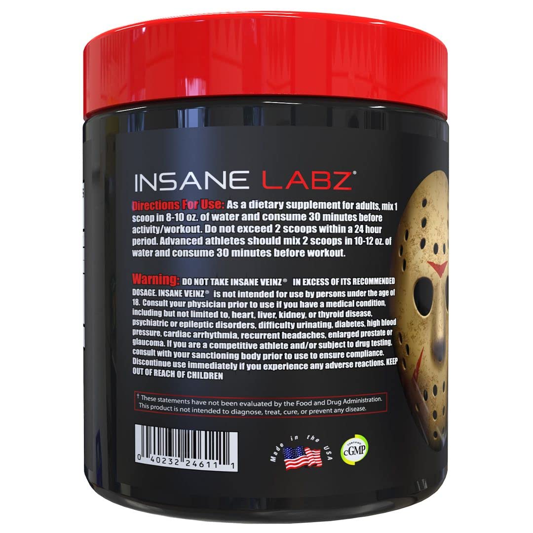 Insane Labz Insane Veinz Non Stimulant NO Enhancing Powder