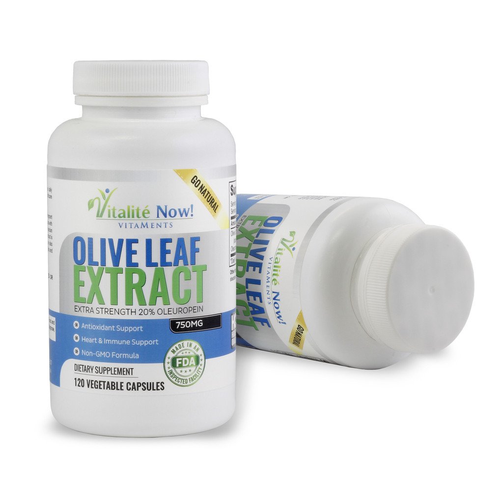 Vitalité Now! Olive Leaf Extract Super Strength 20% Oleuropein - 120 Capsules - image 2