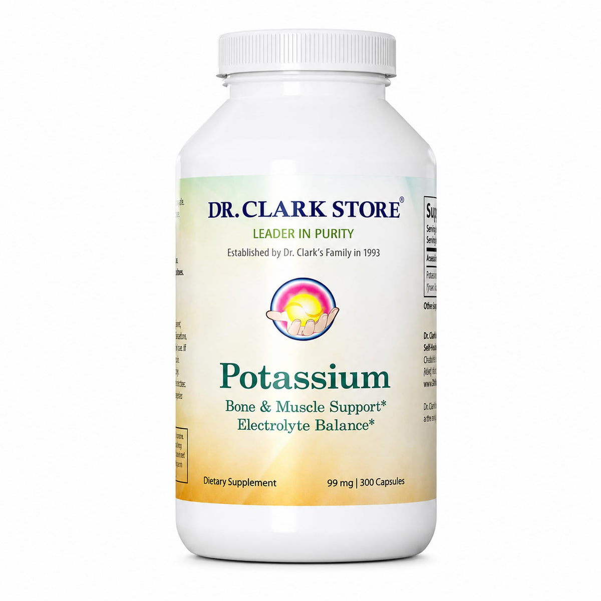 Dr Clark Potassium Supplement 99mg - 300 Capsules