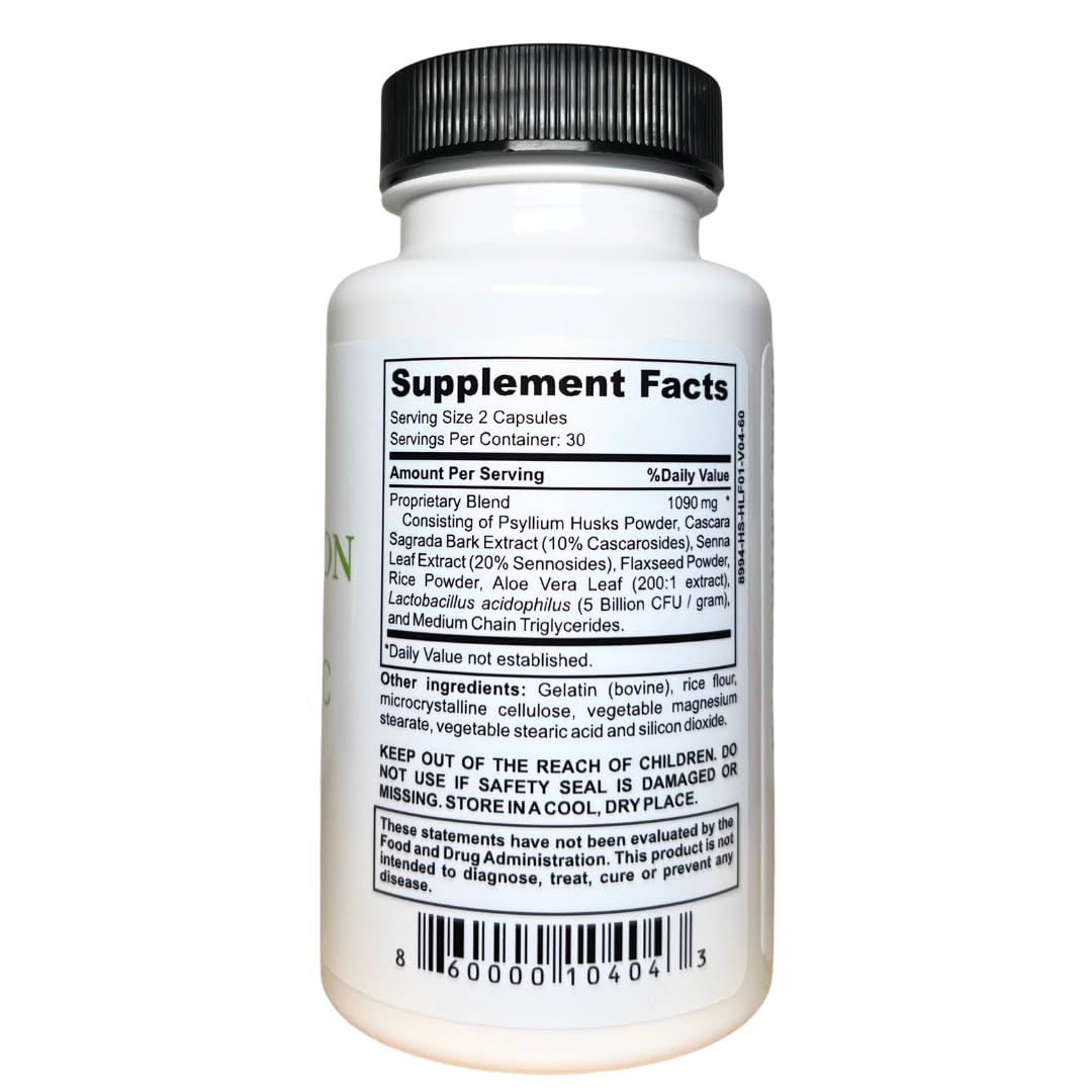 Casa de Sante Low FODMAP Herbal Laxative Capsules - 60 Capsules - image 3