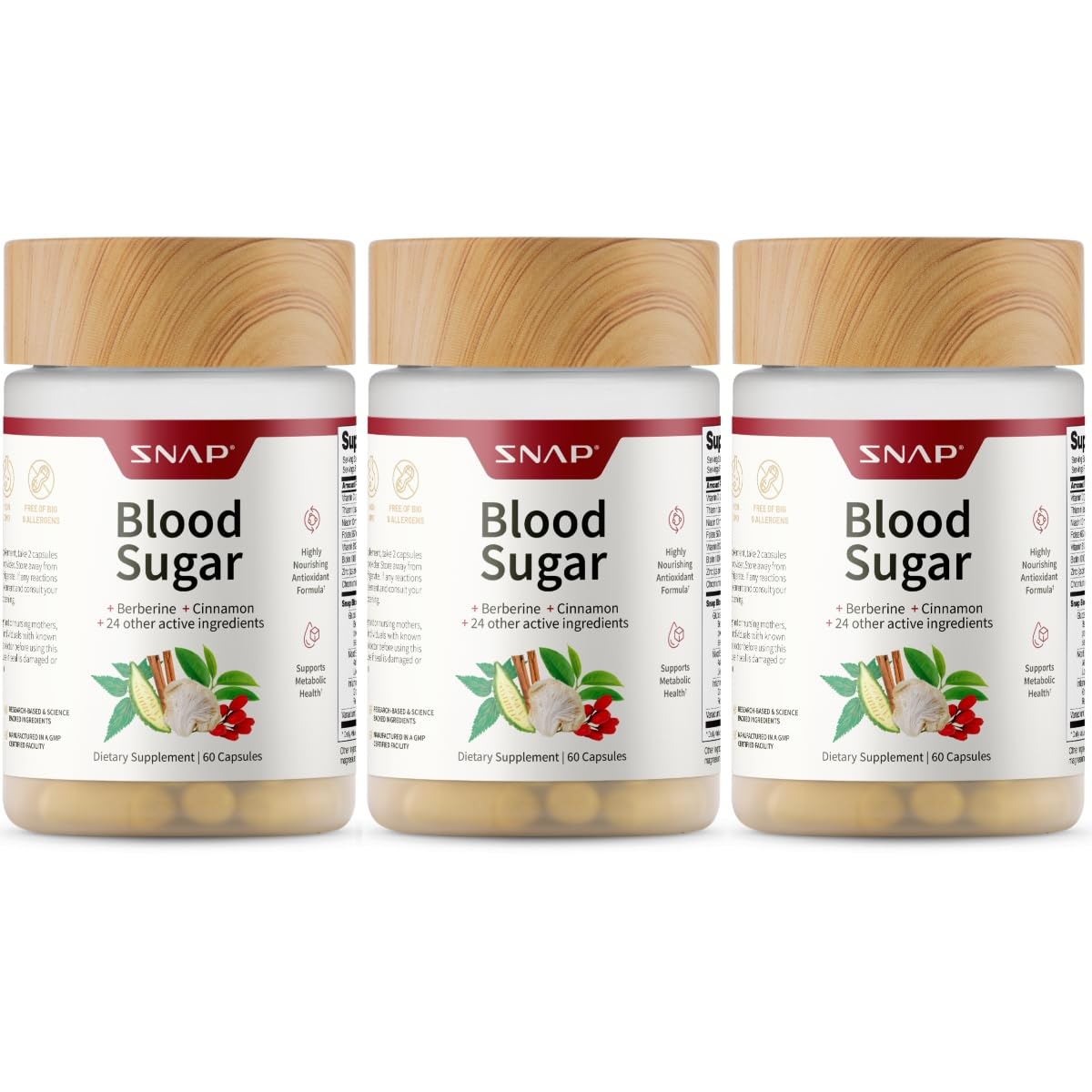 Snap Supplements Blood Sugar Blend - Support Healthy Blood Sugar