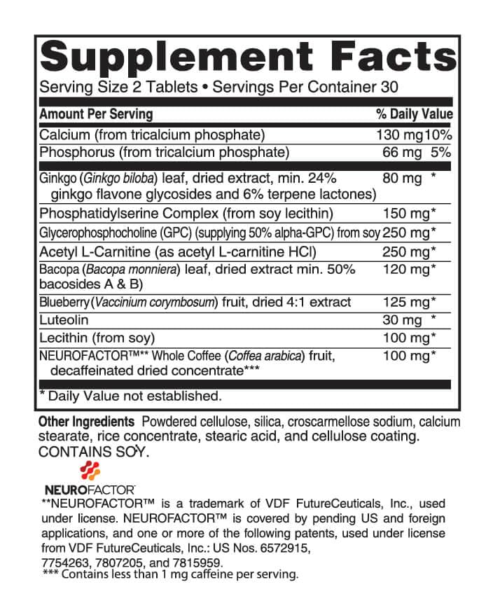 Advanced Bionutritionals Advanced Memory Formula - 60 Tablets - image 2