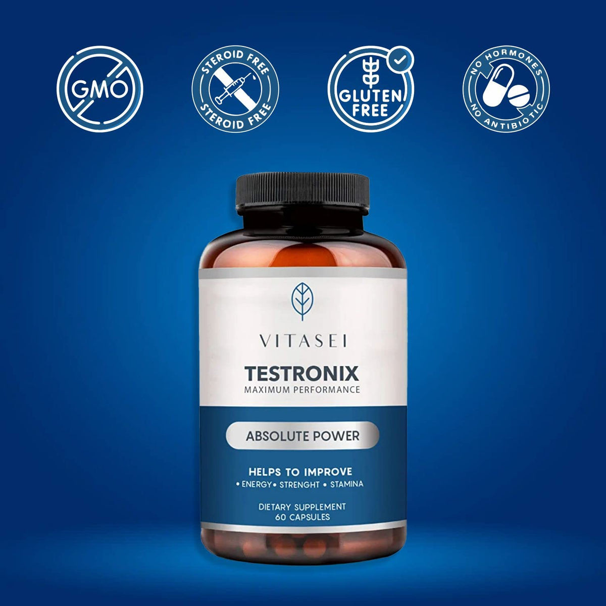 VITASEI Testronix Testosterone Booster for Men