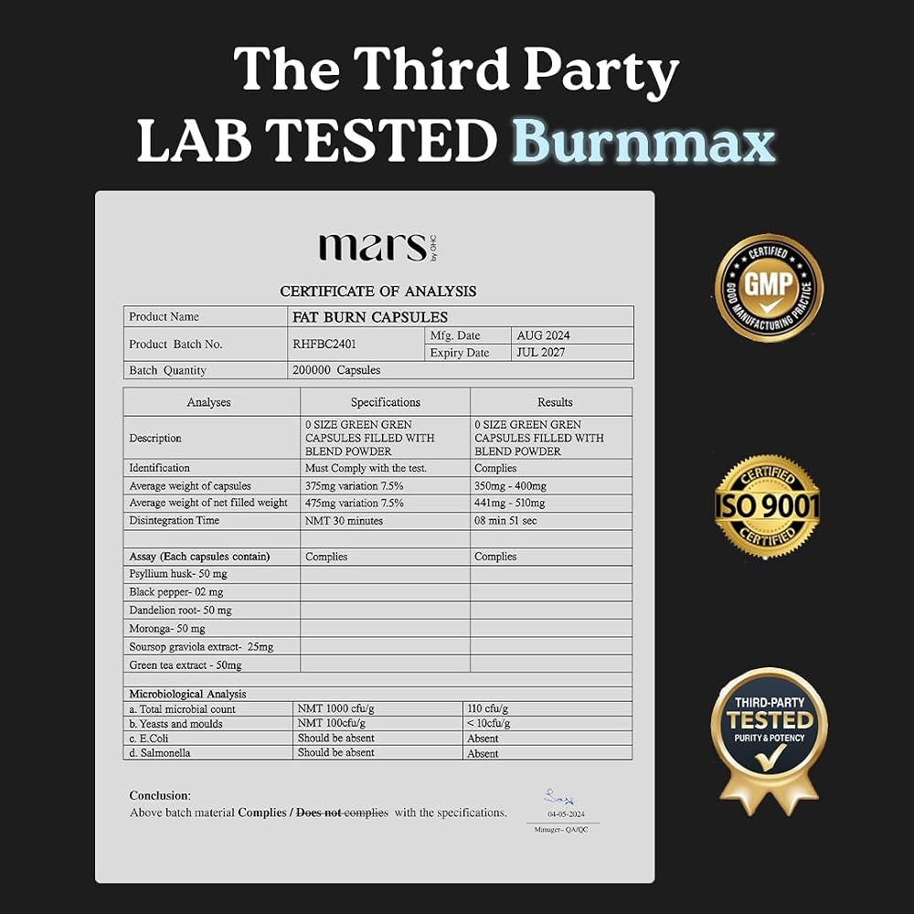 mars by GHC BurnMax Capsules with Psyllium Husk