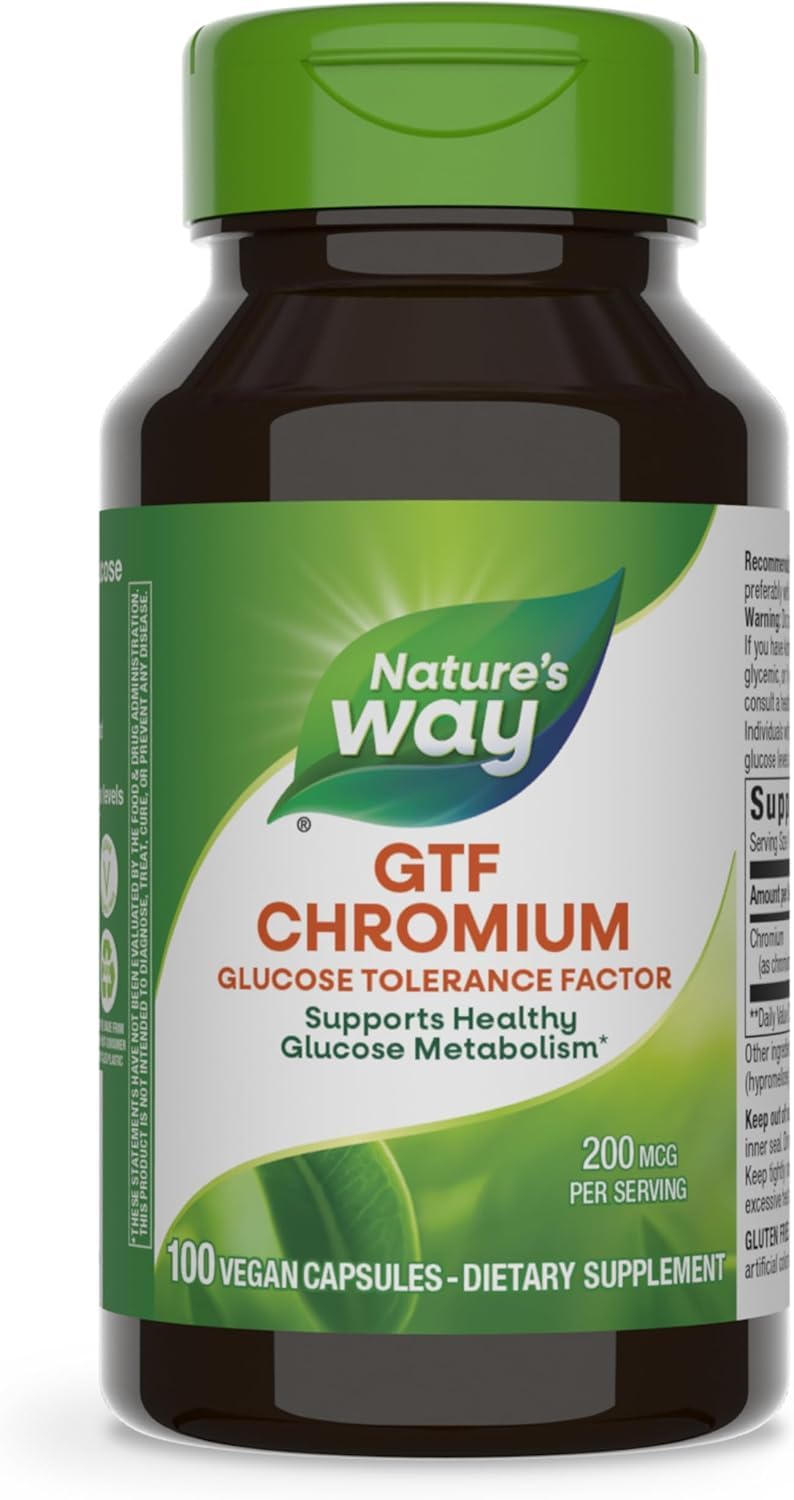 Nature's Way GTF Chromium 200 mcg - 100 Capsules
