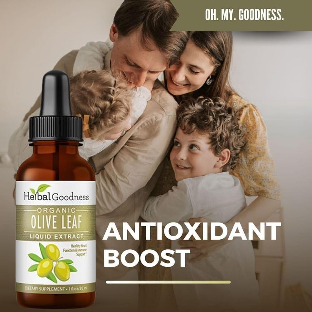 Herbal Goodness Olive Leaf Extract Liquid Organic - 1 Fl Oz - image 4