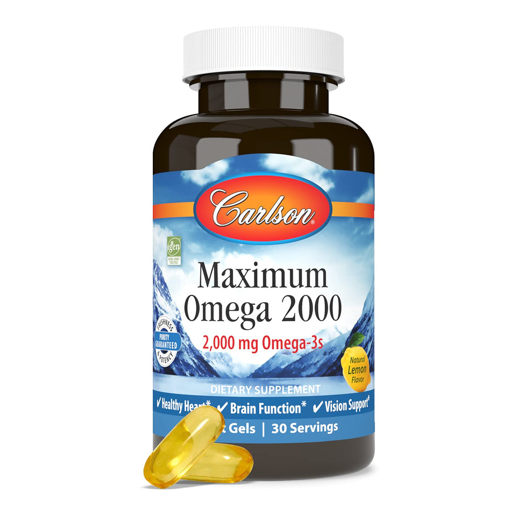 Carlson Maximum Omega 2000 Wild-Caught Omega-3 - 60 Softgels - image 5