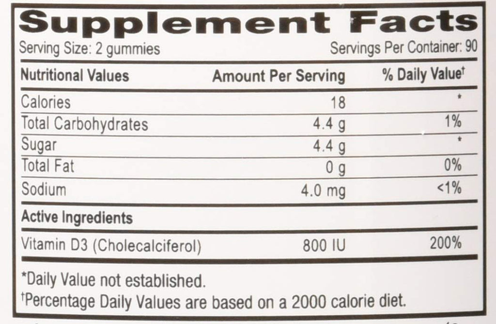 Lutrovita Vitamin D3 Mix Gummy Peach & Sour Cherry - 180 Count - image 6