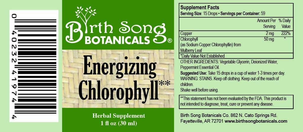 Birth Song Botanicals Energizing Chlorophyll Tincture - 1 Fl Oz - image 3