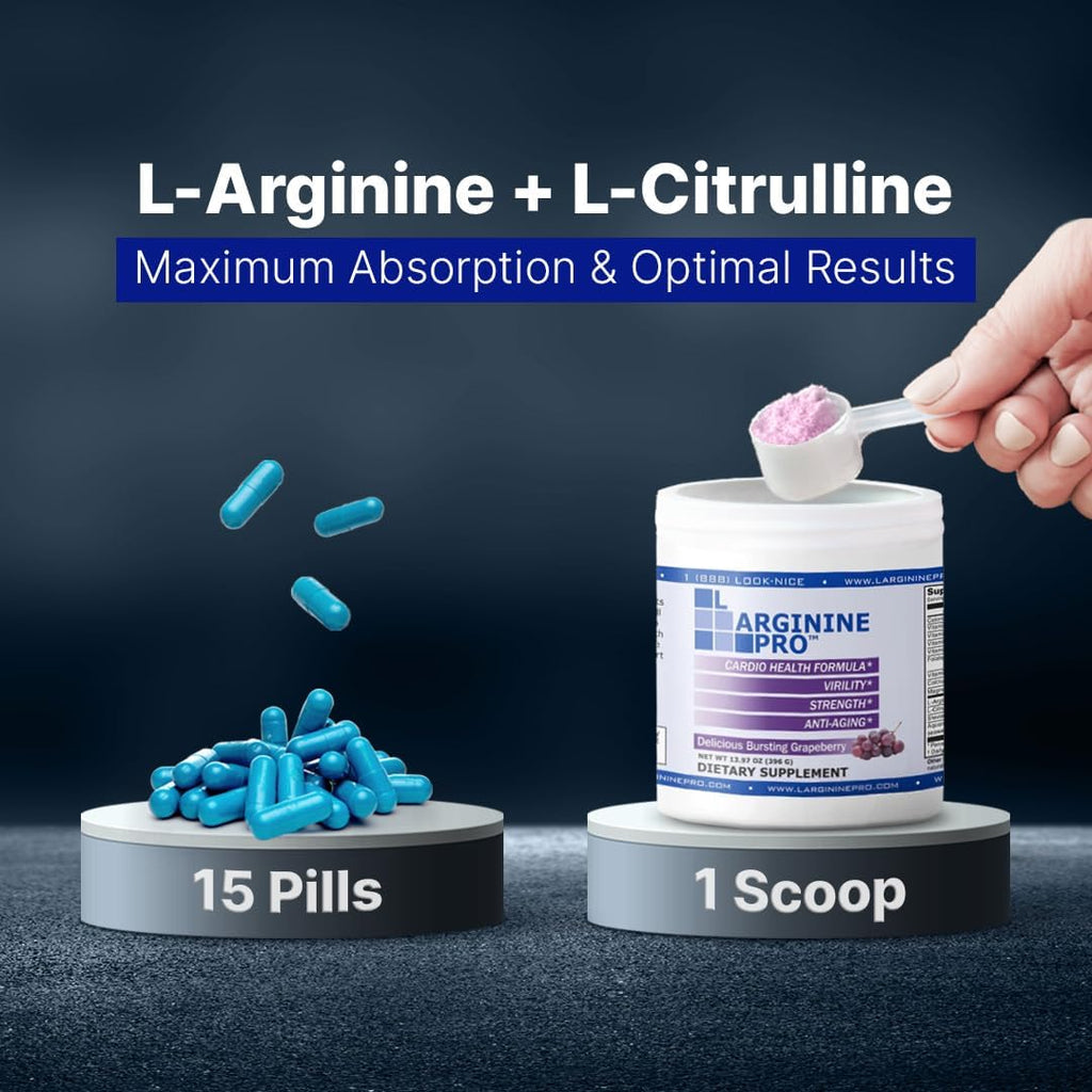 L-Arginine Pro Powder Drink Mix with L-Citrulline - 30 Servings - image 9