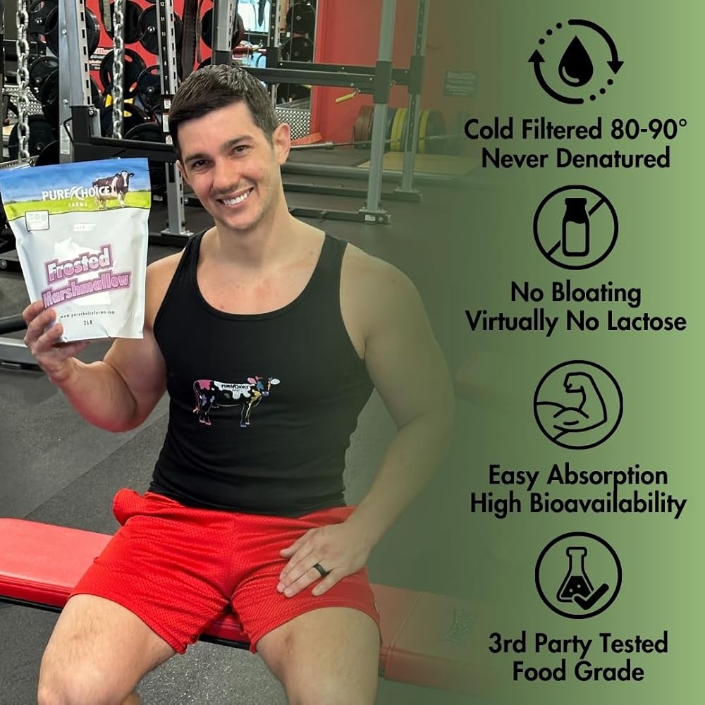 Pure Choice Frosted Marshmallow Whey Protein Isolate Powder - 2 lb - image 3