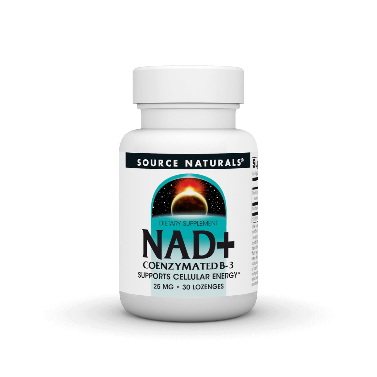 Source Naturals NAD+ Coenzymated B-3 25 mg - 30 Lozenges