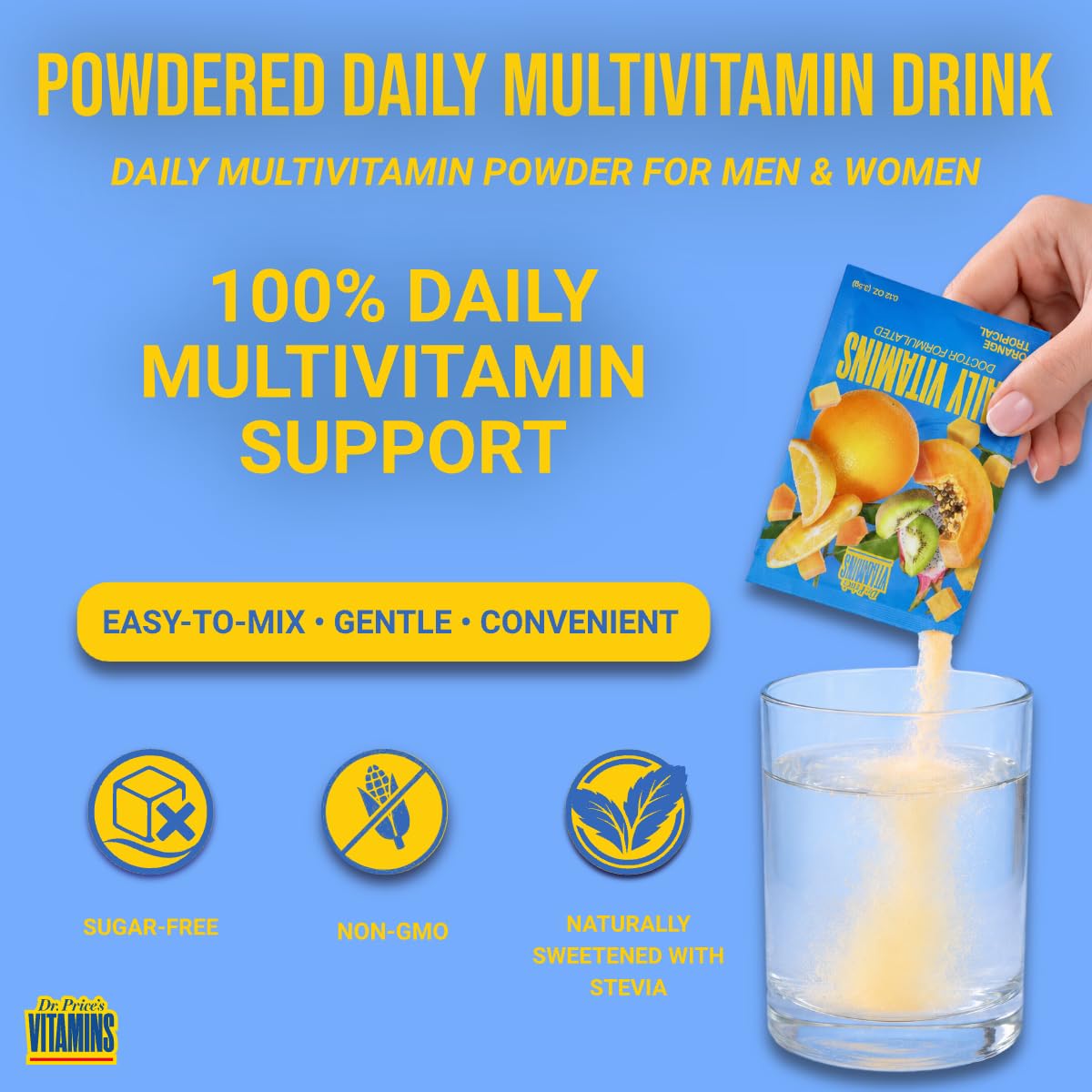Dr. Price's Vitamins Daily Vites Multivitamin Powder Orange Tropical - 30pk - image 3