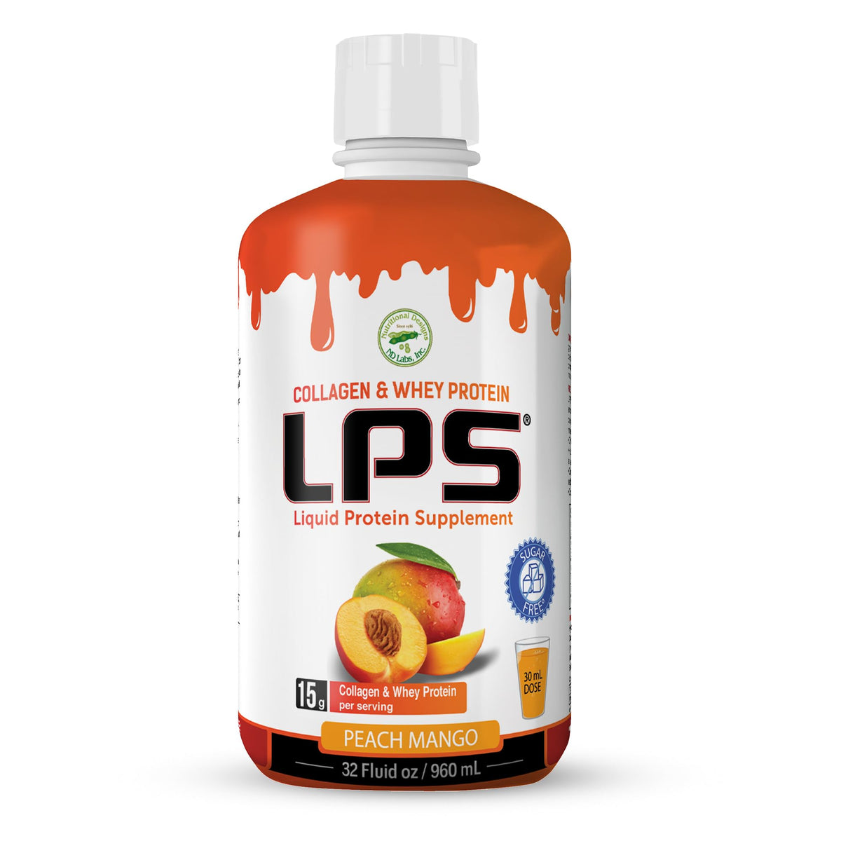 Nutritional Designs Sugar-Free Liquid Collagen & Whey Protein