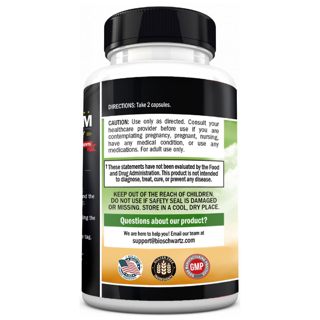 BioSchwartz Advanced Prebiotic Fiber Gut Health Supplement - 60 Capsules - image 8