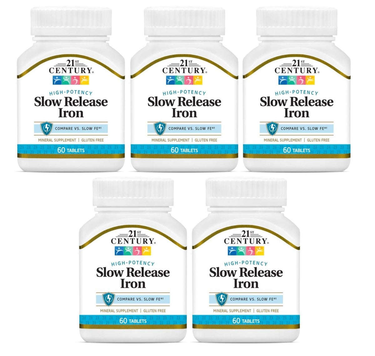 21st Century Slow Release Iron Tablets - 300 Count