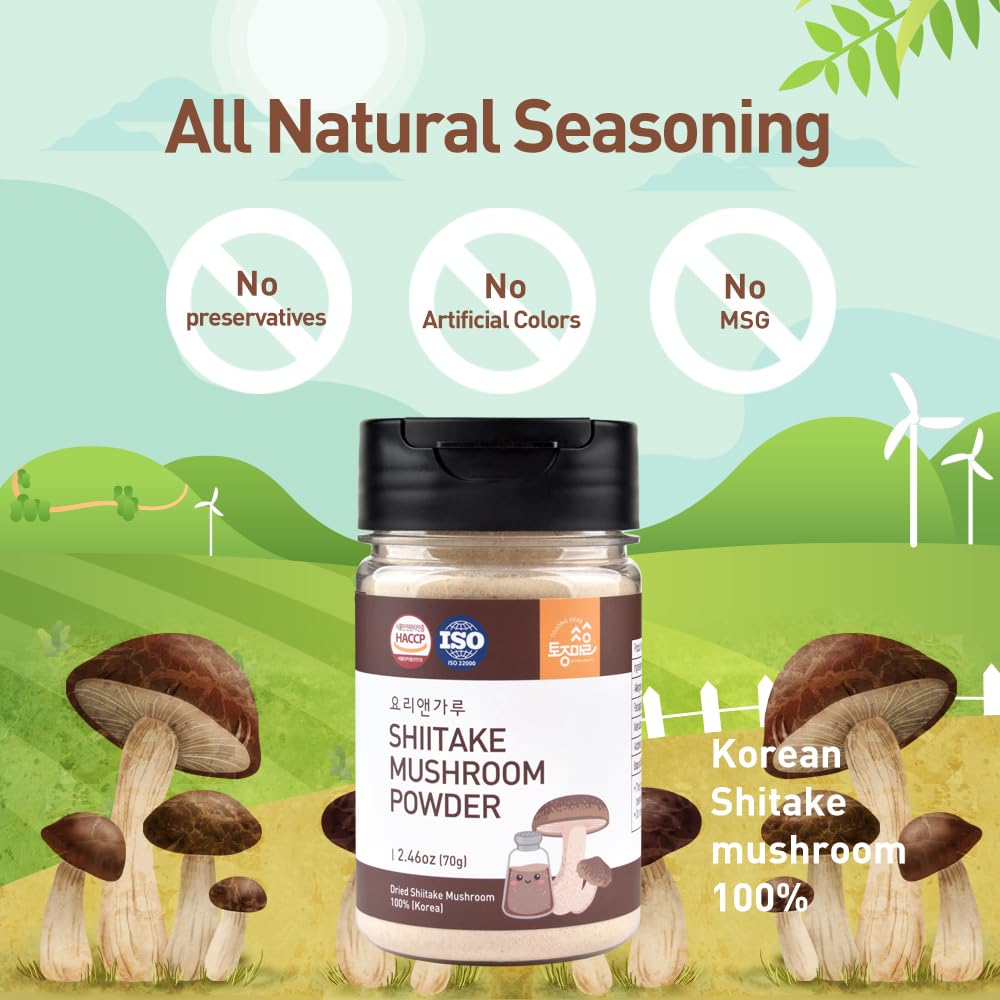 TOJONGHERB Shiitake Mushroom Powder - 2.46 oz - image 3