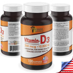 Sunshine Naturals Vitamin D3 10,000 IU - 100 Softgels - image 5